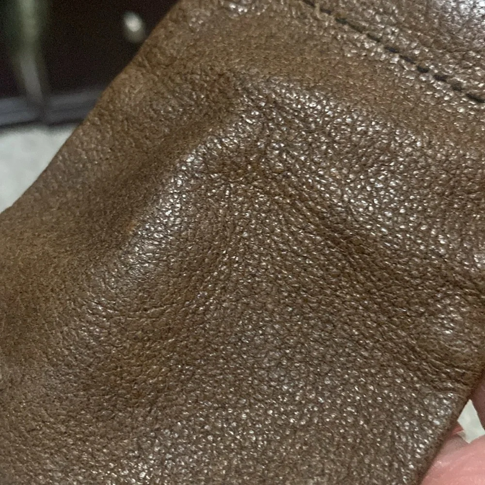 Vintage leather coin pouch